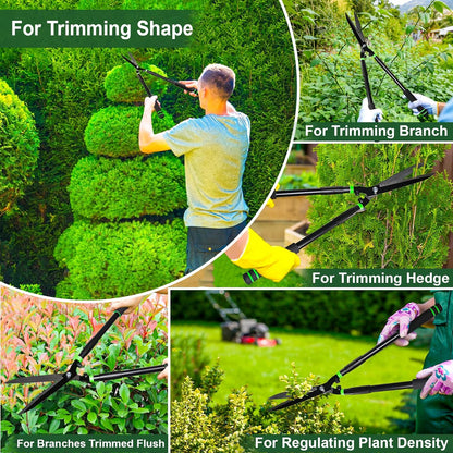 29.9" Hedge Shears,Professional Pruning Shears For Gardening,Sharp Hedge Clippers Handheld With Comfort Grip Handles,Carbon Steel Garden Clippers Handheld for Precise Trimming Gardening Tools