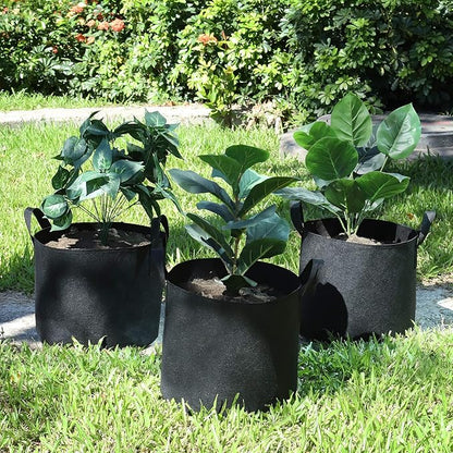 12-Pack 20 Gallon Grow Bags Heavy Duty Thickened Nonwoven Fabric Pots with Durable Handles