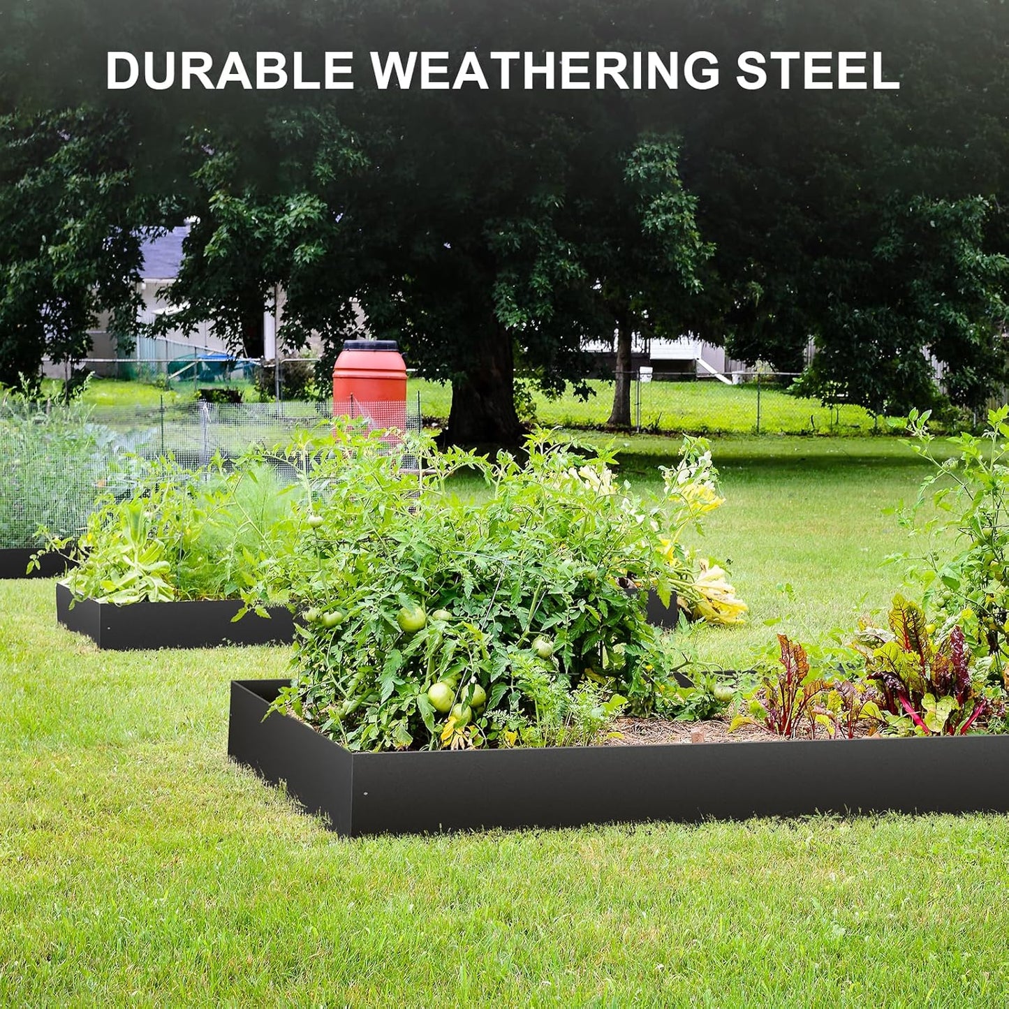 Landscape Edging - 39 Inch x 6 Inch Garden Border, 6PCS, Black Lawn Edge for Garden Yard