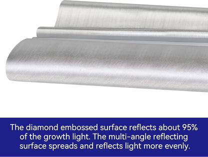 TEXALAN(R) Diamond Film Foil Roll Highly Reflective Mylar Film Roll for Grow Room 4X100FT 6 Mil