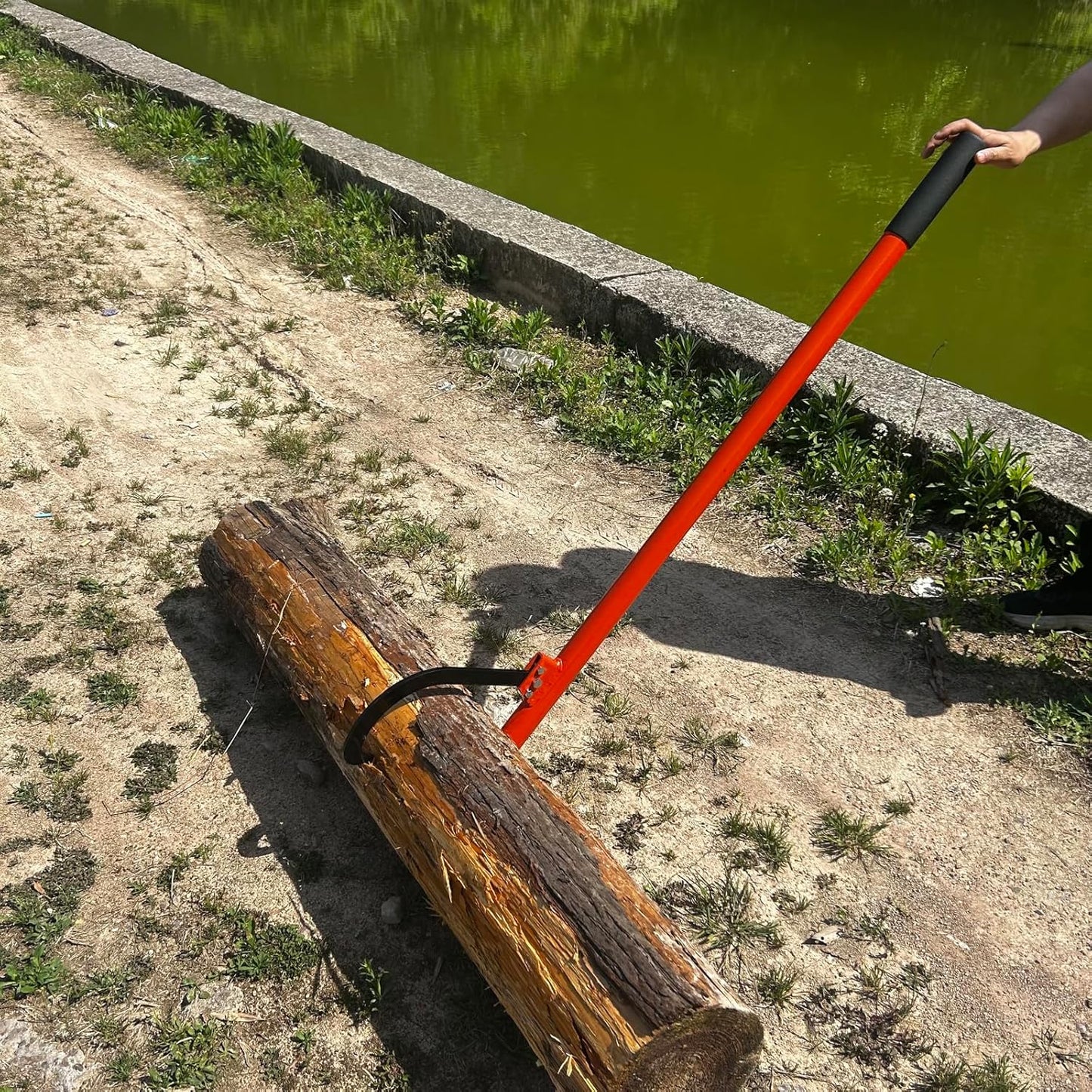 58 in Felled Cant Hook Logging Tool - Cant Hook Log Roller Tool, max 19 Inch Opening Felling Log Roller Tool