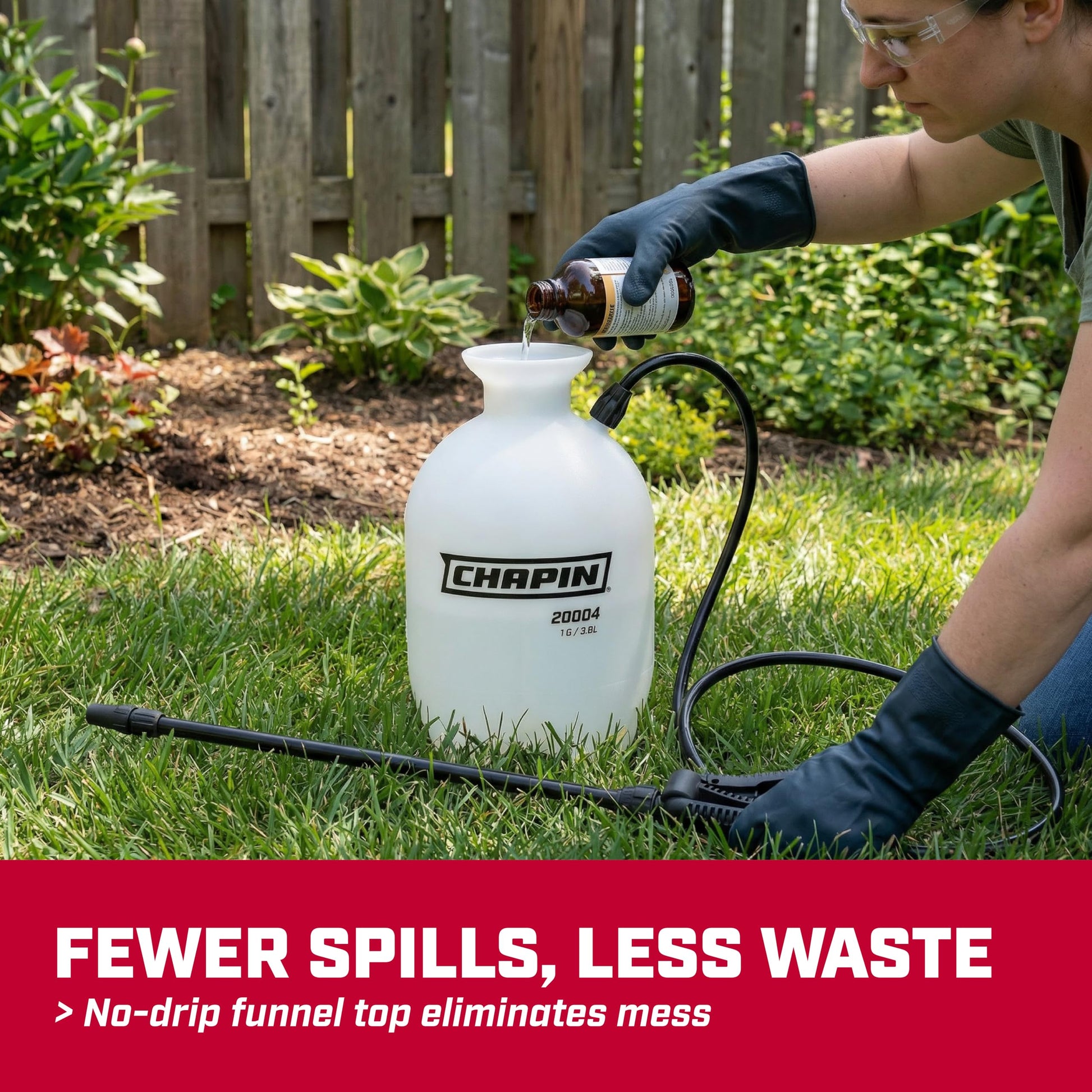 Chapin 1-Gallon Pump Sprayer, Easy Use for Home & Garden