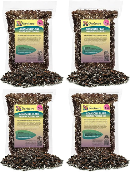 Monstera ADANSONII Plant Soil: Expert Blend for Optimal Growth & Root Development - 20 Quart