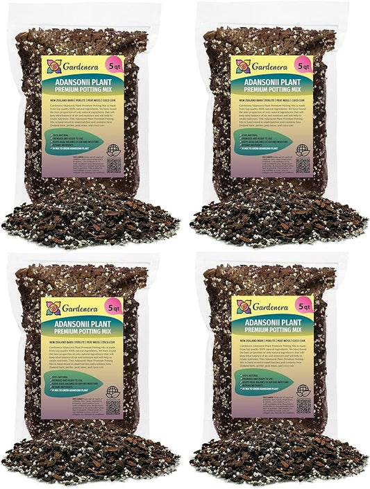 Monstera ADANSONII Plant Soil: Expert Blend for Optimal Growth & Root Development - 20 Quart