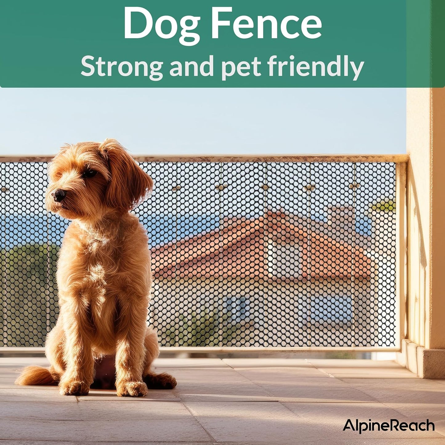AlpineReach Plastic Wire Mesh 1.3ft x 30ft (15.7" x 360") Fence Roll with Zip Ties - Ideal for Poultry, Dogs, Rabbit Barrier & Gardening, Durable Chicken Mesh, Versatile Rigid Fencing & Netting, Black