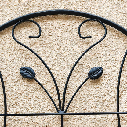 Garden Trellises, 2 Pack Black Metal Coated Rustproof Trellis for Climbing Plants Outdoor, Roses, Vines, Flowers, and Vegetables-19.7×86.7 inches