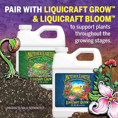 Mother Earth Products Mother Earth Subterra Root Booster 0-1-1 Liquid Plant Supplement For Transplants And Starts, Pint