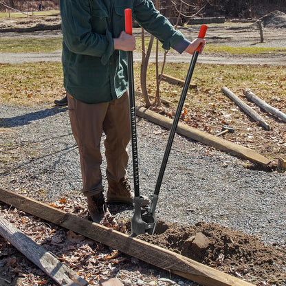 Post Hole Digger Heavy Duty Manual Hole Digger with Scale Mark for Digging,58 inches
