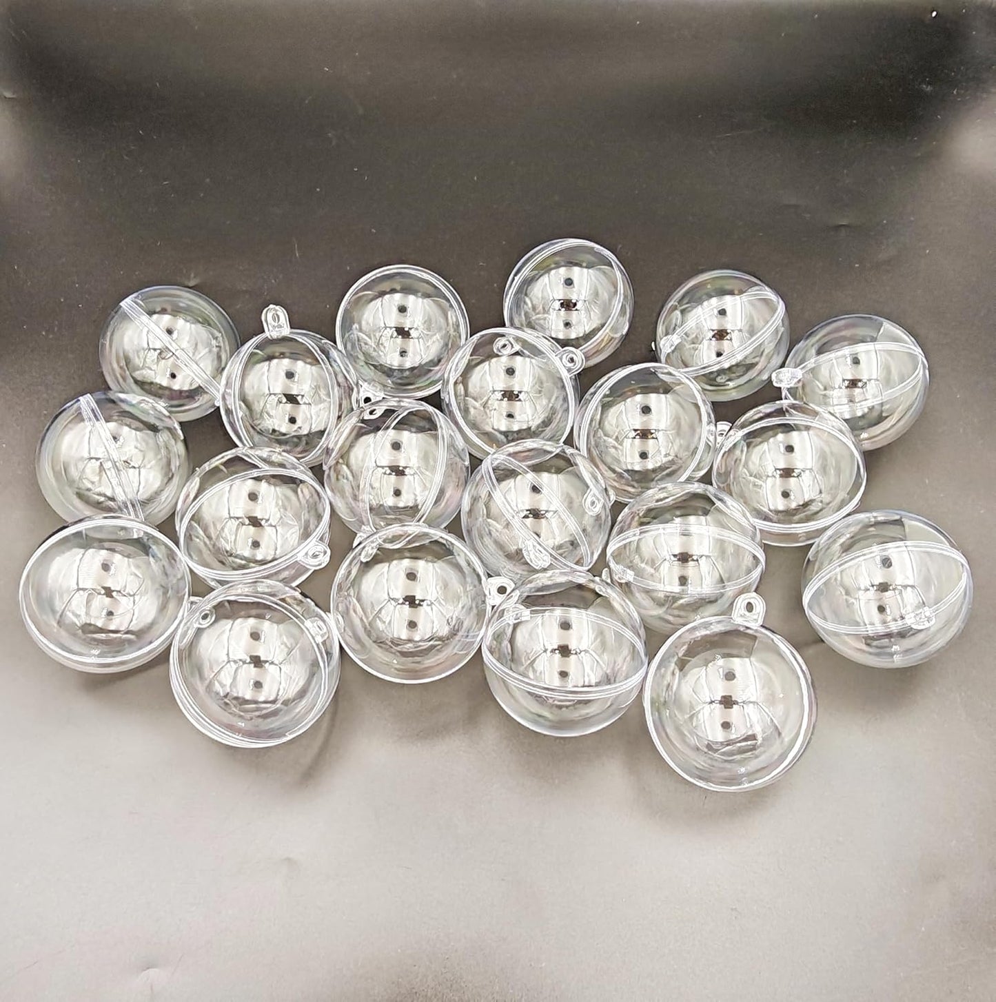 Acrylic Hollow Ball, Clear Plastic Fillable Ornaments Ball, DIY Clear Plastic Balls for New Years Present,Xmas Tree,Home Decoration,Wedding,Party (6cm/2.36inch,20pcs)
