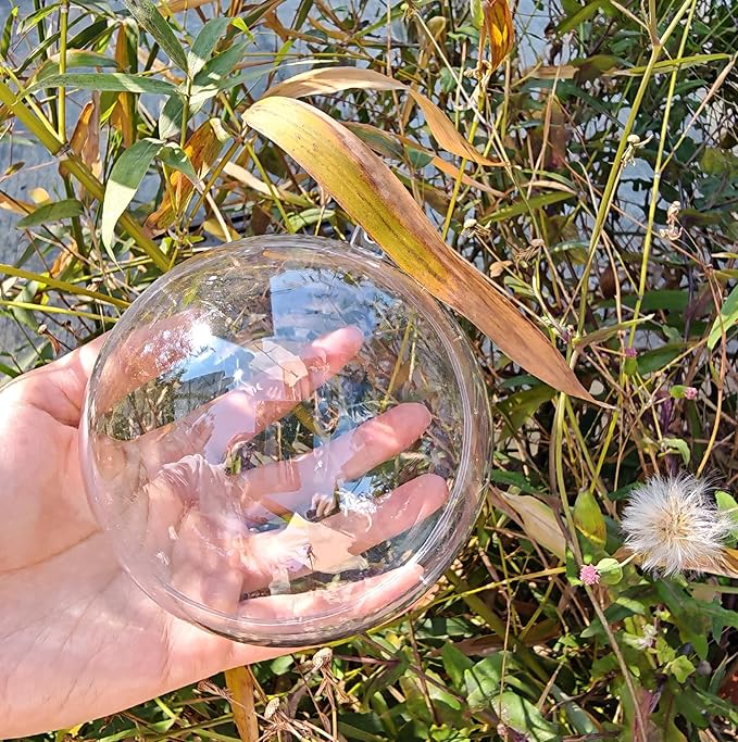 Acrylic Hollow Ball, Clear Plastic Fillable Ornaments Ball, DIY Clear Plastic Balls for New Years Present,Xmas Tree,Home Decoration,Wedding,Party (10cm/3.94inch,10PCS)