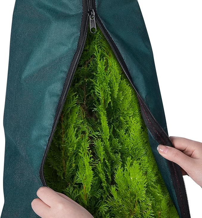 EBaokuup Zip A Tree Plant Covers Freeze Protection,79" H x 24" W Frost Blankets for Outdoor Plants,Warm Plant Protection Cover Bags for Cedars, Juniper, Cypress Trees (Medium)