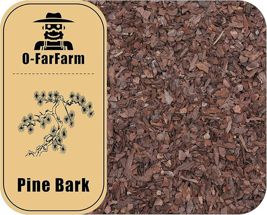 Orchid Bark for Plants, Organic Pine Bark for Proper Root Development for Phalaenopsis, Cattleyas, Dendrobiums, Oncidiums, Paphiopedilums and More (10qt, Small(4-8mm))