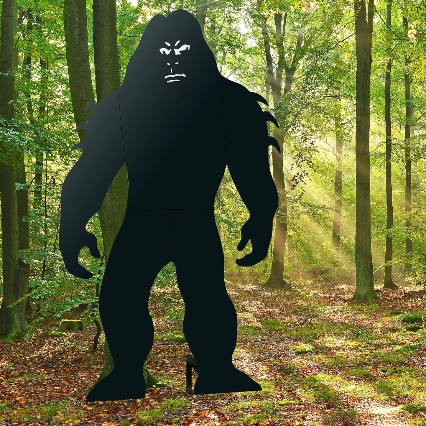 7.4Ft Tall Bigfoot Metal Outdoor Decor Big Foot Sasquatch Gifts for Men/Women/Dad Unique Bigfoot Silhouette Statues Perfect for Patio and Lawn Decor, Garden Decor, Yard Art, Yard Display