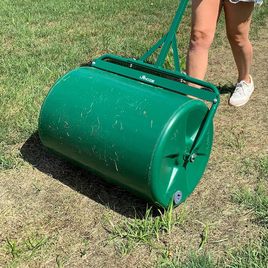 LANDZIE 24 Inch Poly Lawn Roller - 15.8 Gallon Lawn Roller Water Filled Sod Roller and Yard Roller