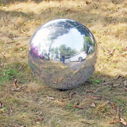 Generic Big Shiny Balls Giant Inflatable Mirror Balls for Events & Decor - Party, Advertising, Shows, Stage Decoration - Hanging & Standing-Various Sizes & Colors - Silver (1.2m/3.94ft)