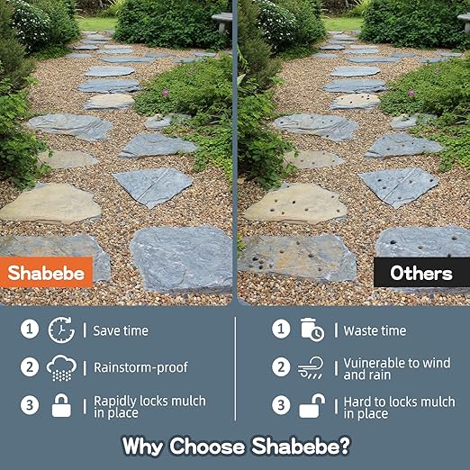 Rock Glue, 32OZ Mulch Glue for Landscaping, Fast-Dry Strong Pea Gravel Stabilizer Landscape, Non-Toxic Long-Lasting Dries-Clear Strong Pea Gravel Binder for Pebble, Pine Straw for Outdoor Gardens