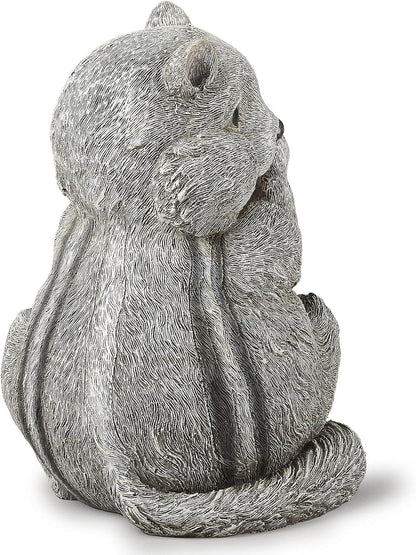 Roman Garden - Chipmunk Statue, 8.75" H, Pudgy Pals Collection, Resin and Dolomite, Decorative, Garden Gift, Home Outdoor Decor, Durable, Long Lasting