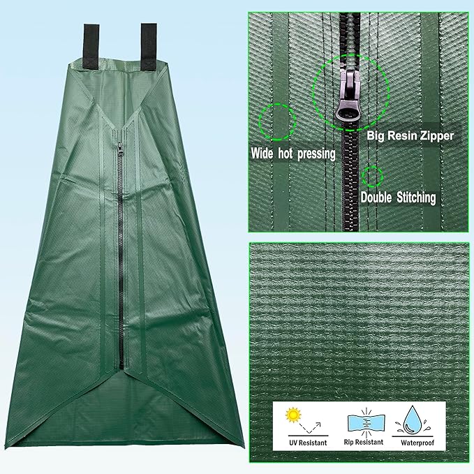 USHIGHTLIGHT All New 20 Gallon Tree Watering Bag, Slow Release Watering Bag for Trees, Portable Tree Drip Irrigation Bag, Water Saving Irrigation Water System(1/2/3) (2, 20 Gallon)