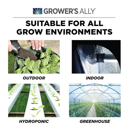 Grower's Ally Spider Mite Control Concentrate 1 qt | Natural Spider Mite & Insect Killer with Rosemary Oil - Trusted by Cultivators for Indoor and Outdoor Use - Makes 100 Gallons