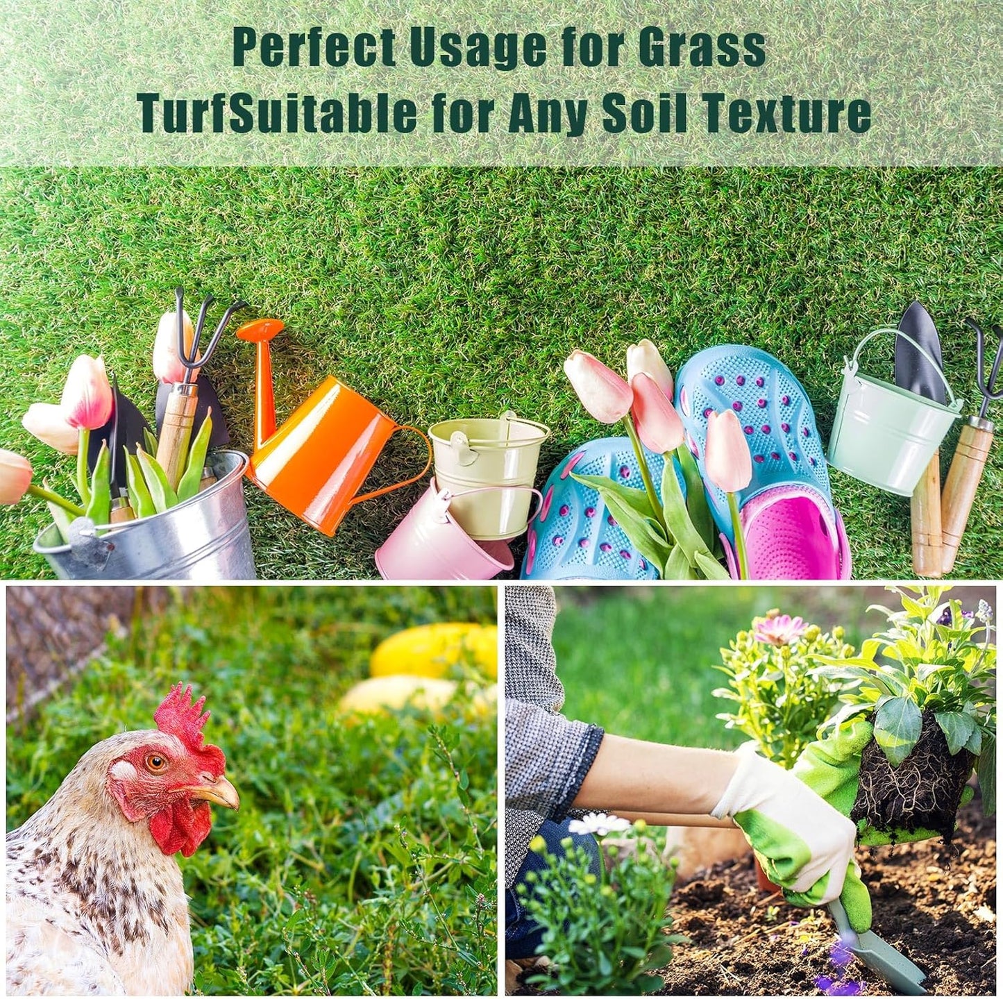 Therwen 6 Inch Turf Stakes for Artificial Grass Green Landscape Staples Bulk Galvanized Heavy Duty Garden Stake U Type Artificial Turf Stake Ground Anchor for Artificial Grass(Green, 100 Pcs)