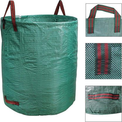 PHYEX Professional 4-Pack 132 Gallon Gardening Bags for Lawn Yard, Extra Large Reusable Leaf, Waste and Trash Container