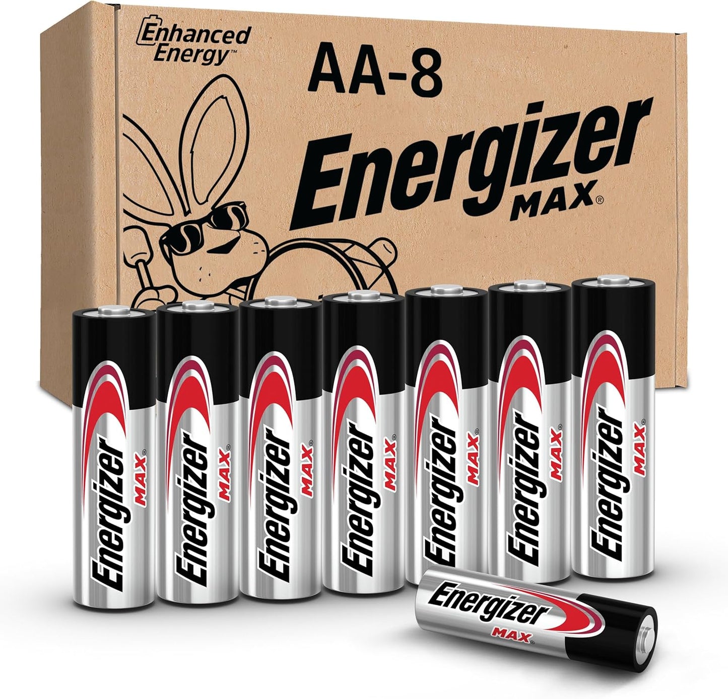 Energizer MAX AA Batteries (8 Pack), Double A Alkaline Batteries