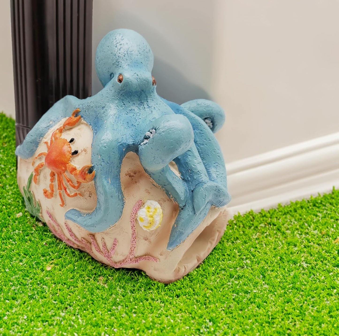 Octopus Statues Gutter Downspout Extension Statues Garden Decoration,Resin Statue Outdoor Decor,Animal Downspout Diverter,Decorative Gutter Extension,3"×4" Downspout Extender Diverter Splash Block