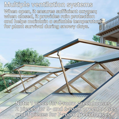 8x10 FT Greenhouse for Outdoors,Green House for Outside,Dark Gray