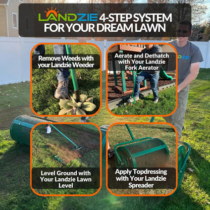 Landzie Root Cutter Edger Lawn Tool, 37 Inch Manual Lawn Edger Tool, Grass Edger, Sidewalk Edger, Garden Edger, Yard Edger, Garden Tools and Landscaping Tools, Edgers for Landscaping, Edging Shovel