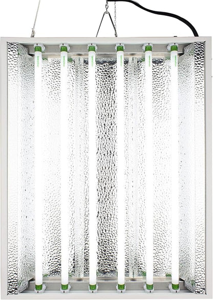 2Ft X 18In 6Lamps 150W T5 Fluorescent Grow Lights with 6500K Sun :Ight Grow Lamps and 15000 Lumens & High PPFD, Great for Seeding, Colon, and VegGrowing Stages of Indoor Plant. Fast Growing!