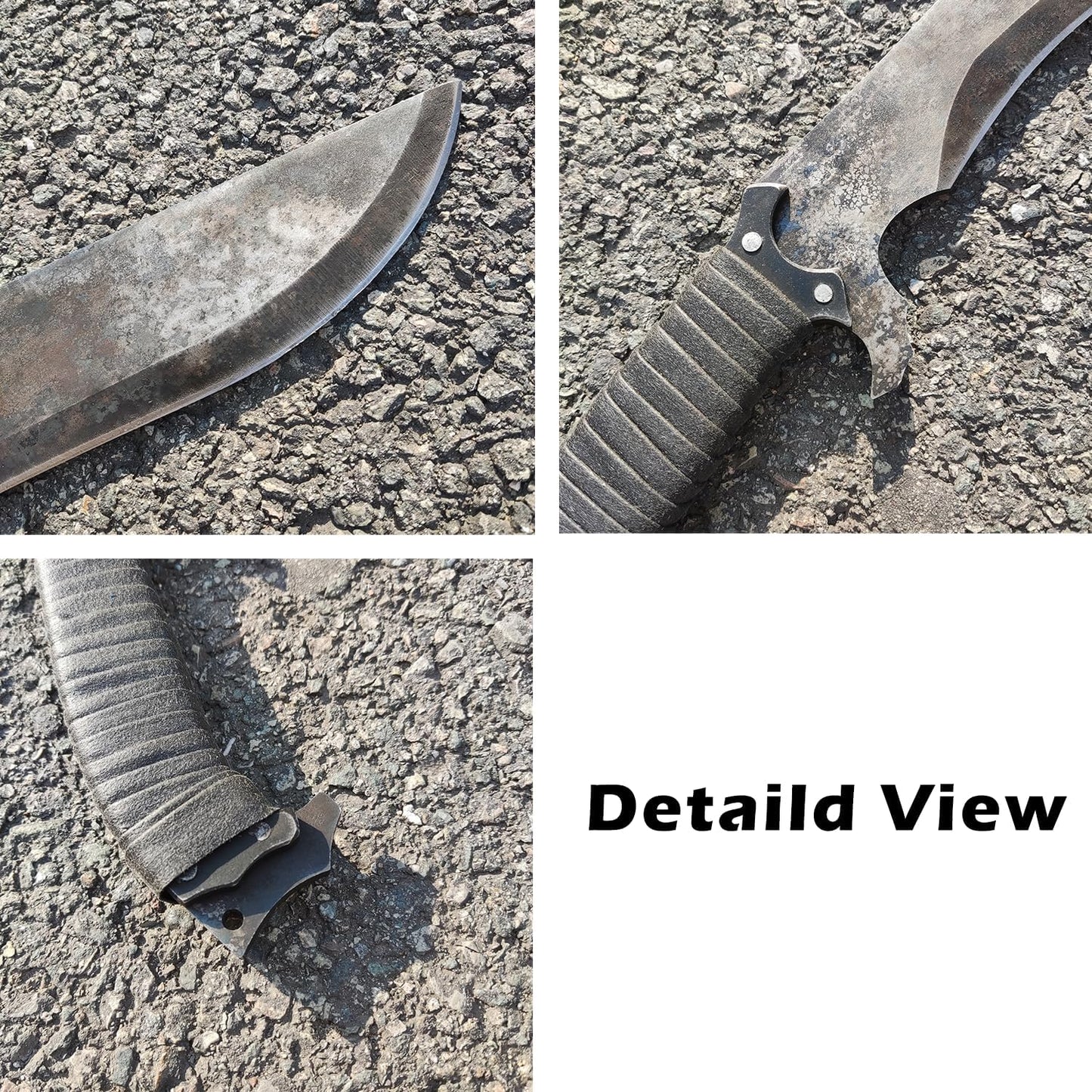 Full Tang Manganese Steel Machete Sword with Sheath for Collection, Practice, Outdoor Use-19.3 Inch