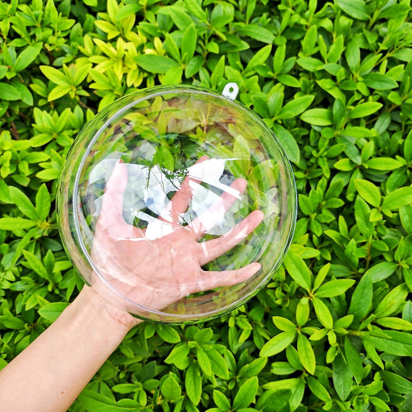 Acrylic Hollow Ball, Clear Plastic Fillable Ornaments Ball, DIY Clear Plastic Balls for New Years Present,Xmas Tree,Home Decoration,Wedding,Party (16cm/6.3inch，5pcs)