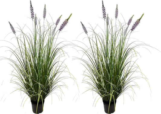 Artificial Plant 47in(2pack) Tall Artificial Lavender Plant,Faux Plants Indoor Home Decorative