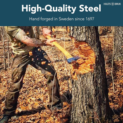 Hults Bruk 840363 Agdor Felling Axe 28 Montreal - 2.5 lb Head, 28" Handle