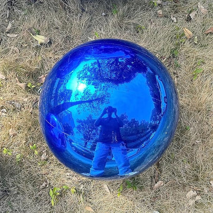 Big Shiny Balls Giant Inflatable Mirror Balls for Events & Decor - Party, Advertising, Shows, Stage Decoration - Hanging & Standing-Various Sizes & Colors - Blue (0.9m/2.95ft)