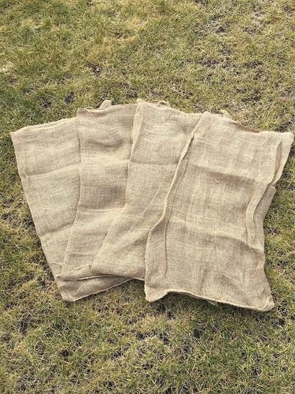 All Natural Reusable Jute Burlap Sacks 24" x 40" | Potato Sack Race Bags for Kids & Adults | Perfect Birthday Party Game | Biodegradable Food Storage | Shrub & Plant Frost Protection (Set of 4 Sacks)
