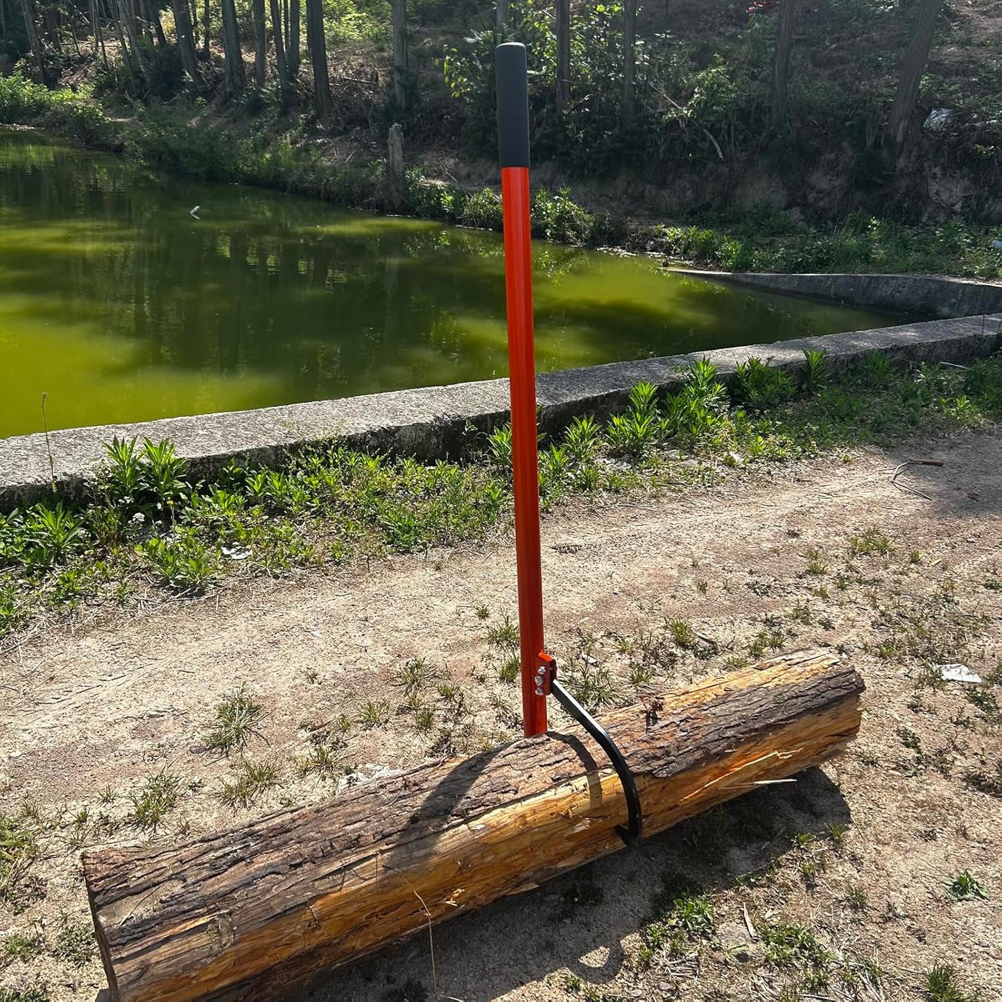58 in Felled Cant Hook Logging Tool - Cant Hook Log Roller Tool, max 19 Inch Opening Felling Log Roller Tool
