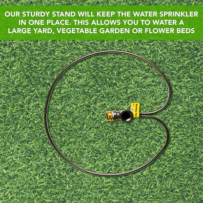 Yard Butler IRB-14 3/4-Inch Lawn Sprinkler Stand, Adjustable Metal Ring Base Sprinklers for Yard, Easy Base Stand for Garden Sprinklers for Large Areas - 2 Pack