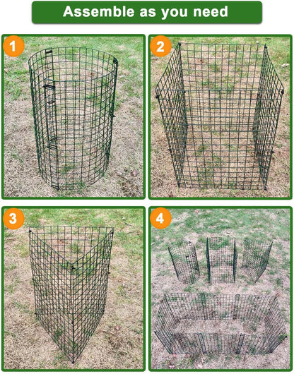 15Pcs Plant Protectors from Animals - Plant Cages for Outdoor Plants 11.8"x15.8" Metal Mesh Garden Protector for Flowers, Vegetables, to Stop Rabbits, Chickens and Squirrels