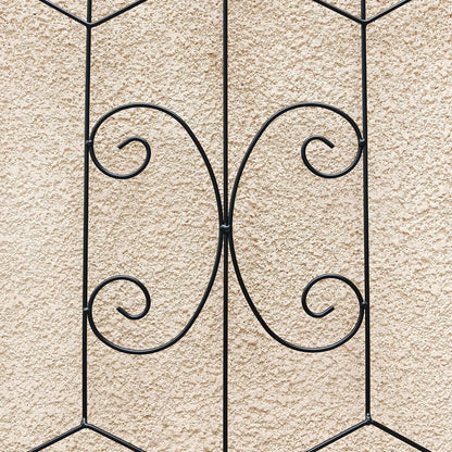 2 Pack 71x20in Garden Trellises with Black Metal Coating, Trellis for Climbing Plants Outdoor, Roses, Vines, Flowers, and Vegetables.