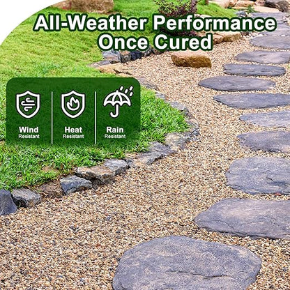 Teexpert 1 Gallon Rock Glue for Landscaping – Strong Pea Gravel Binder & Stone Adhesive for Walkways, Yards, Patios, and Decorative Driveway Edges
