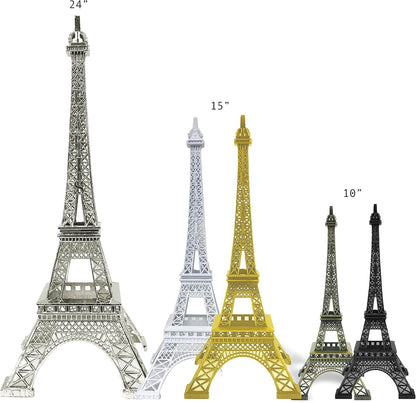 allgala 10" Eiffel Tower Statue Decor Alloy Metal, Silver