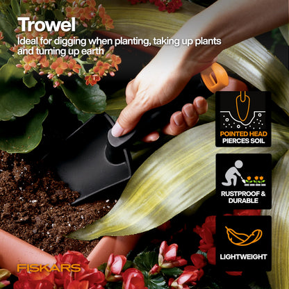 Fiskars FiberComp Hand Trowel, Gardening Hand Tool for Yard & Lawn Care