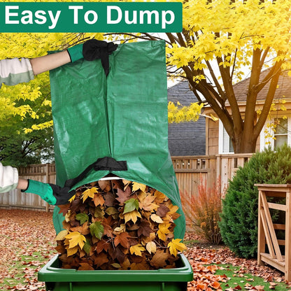 53 Gallons Leaf Collector Reusable Leaf Bag Yard Waste Bags Lawn Bag Leaf Picker Upper Lawn Sweeper for Leaves