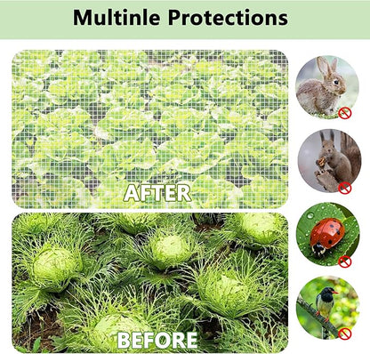 45*22*16" Plant Covers Freeze Protection with Two Air Hole and Breathable Mesh for Raised Beds, Accelerator Plants Cover, Mini Greenhouse Cover, Frost Cover for Plant Vegetable Seedling Protector 2PCS