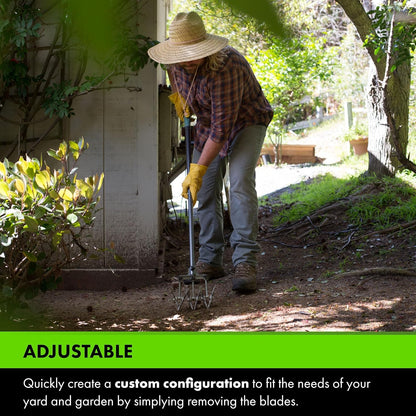 Yard Butler- Rotary Cultivator - Durable Garden Cultivator for Healthy Soil - Customizable Tiller to Meet Garden & Lawn Needs - Ergonomic Gardening Tool Design - Standard Packaging
