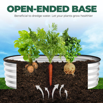 Utopia Home Galvanized Raised Garden Bed Kit 4x2x1ft, Planter Box Raised Garden Beds Outdoor, Easy