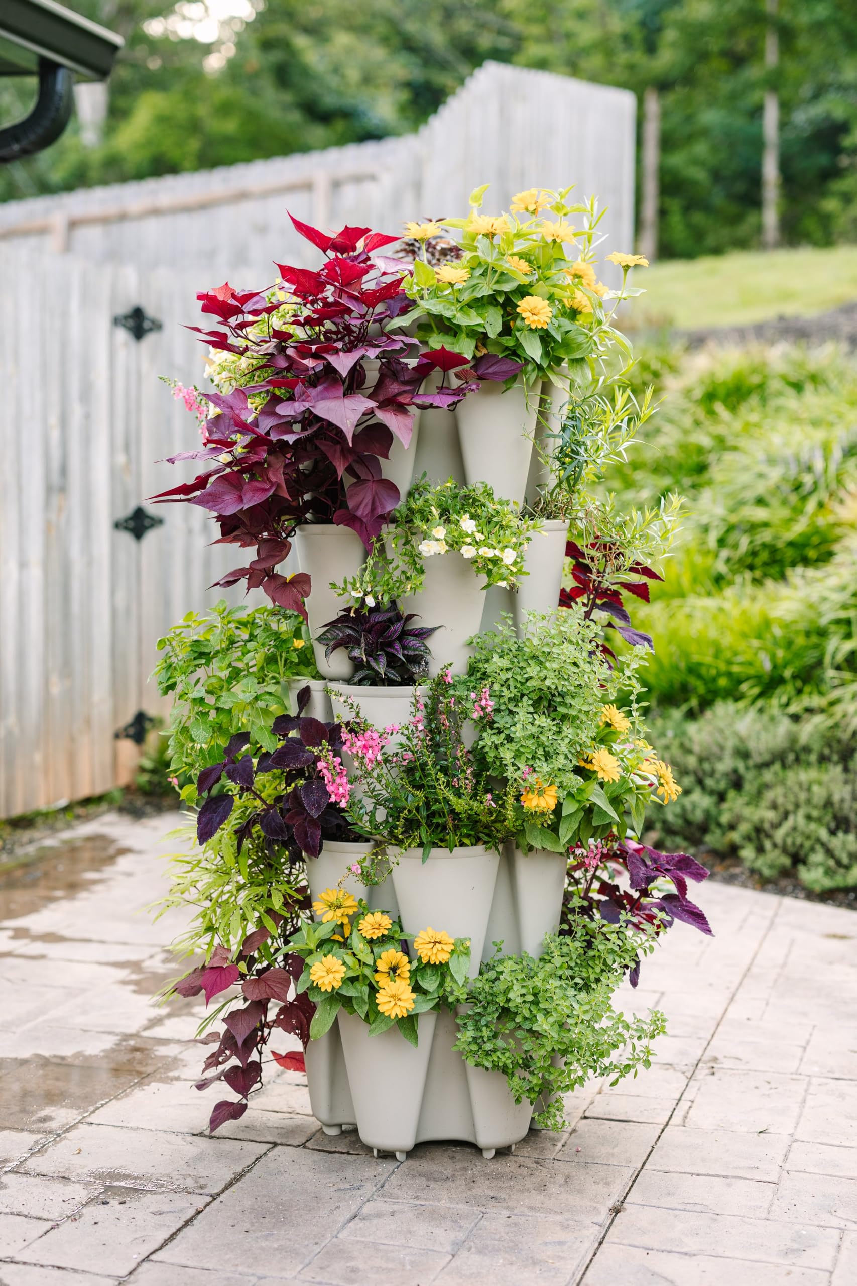 Greenstalk Patented Large 5 Tier Vertical Garden Planter with Patented Internal Watering System