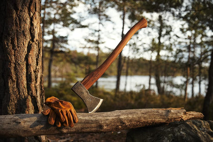 1844 Helko Werk Germany Traditional Black Forest Woodworker Axe - Made in Germany Hand Forged Bushcraft Axe and Forest Axe for Cutting Head 2.25 lbs, Handle 24 in. (Black Forest Wood Worker) #13562