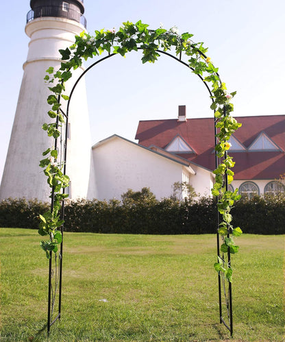 1. GO Steel Garden Arch, 7'5'' High x 3'7'' Wide, Garden Arbor for Various Climbing Plant, Outdoor Garden Lawn Backyard